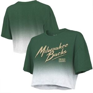 Majestic Threads Milwaukee Bucks Crop T-shirt - L